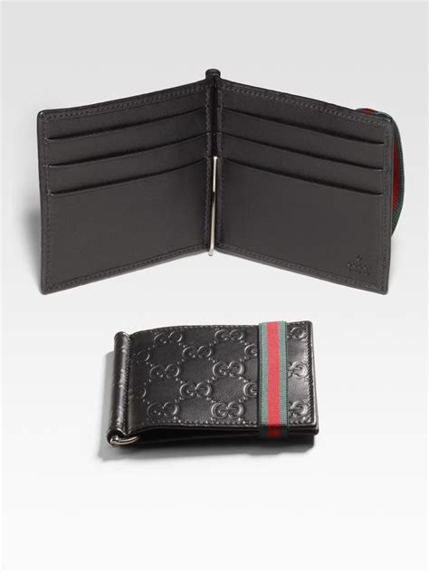 men's gucci wallet with money clip|money clipper wallet Gucci.